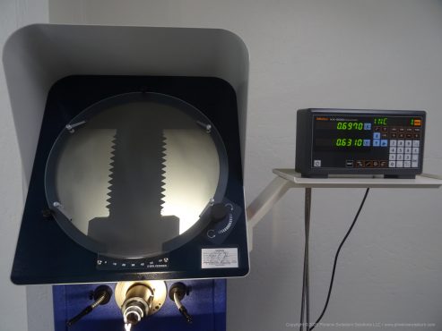 Optical Comparator Closeup